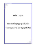 TIỂU LUẬN: Báo cáo tổng hợp tại Cổ phần Thương mại và Xây dựng Hà Nội