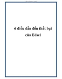 6 điều dẫn đến thất bại của Edsel