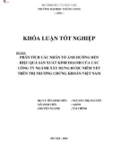 Khóa luận tốt nghiệp: Phân tích các nhân tố ảnh hưởng đến hiệu quả sản xuất kinh doanh của các công ty ngành Xây dựng được niêm yết trên thị trường chứng khoán Việt Nam