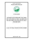 Luận văn Thạc sĩ Kinh tế nông nghiệp: Giải pháp giảm nghèo bền vững theo tiêu chí nghèo đa chiều cho đồng bào dân tộc thiểu số tại huyện Tủa Chùa, tỉnh Điện Biên