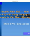 Tiểu luận: Học thuyết hình thái – kinh tế xã hội và sự vận dụng trong quá trình đổi mới của Việt Nam hiện nay