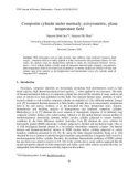 Báo cáo nghiên cứu khoa học: Composite cylinder under unsteady, axisymmetric, plane temperature field