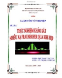 Luận văn tốt nghiệp Vật lí: Thực nghiệm khảo sát nhiễu xạ Fraunhofer qua khe hẹp