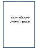 Bài học thất bại từ Johnson & Johnson