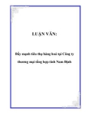 Luận văn tốt nghiệp: Đẩy mạnh tiêu thụ hàng hoá tại Công ty thương mại tổng hợp tỉnh Nam Định