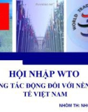 HỘI NHẬP WTO NHỮNG TÁC ĐỘNG ĐỐI VỚI NỀN KINH TẾ VIỆT NAM