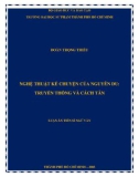 Luận án Tiến sĩ Ngữ văn: Nghệ thuật kể chuyện của Nguyễn Du - Truyền thống và cách tân