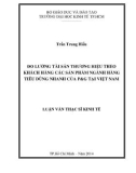 Luận văn Thạc sĩ Kinh tế: Đo lường tài sản thương hiệu theo khách hàng các sản phẩm ngành hàng tiêu dùng nhanh của P&G tại Việt Nam