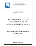 Tóm tắt luận văn Thạc sĩ Quản trị kinh doanh: Đo lường sự gắn kết của người tiêu dùng đối với các thương hiệu bằng Big Data