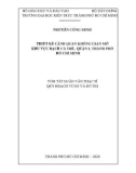 Tóm tắt Luận văn Thạc sĩ Quy hoạch vùng và đô thị: Thiết kế cảnh quan không gian mở khu vực rạch cá trê, quận 2, Thành phố Hồ Chí Minh