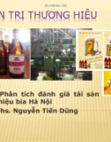 Tiểu luận: Phân tích đánh giá tài sản thương hiệu bia Hà Nội