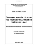 Tiểu luận: Ứng dụng nguyên tắc sáng tạo trong sự phát triển hệ thống hỏi - đáp