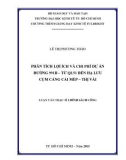 Luận văn Thạc sĩ Chính sách công: Phân tích lợi ích và chi phí dự án đường 991B - từ QL51 đến hạ lưu cụm cảng Cái Mép - Thị Vải