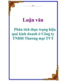 Luận văn: Phân tích thực trạng hiệu quả kinh doanh ở Công ty TNHH Thương mại TVT