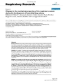 Báo cáo y học: Changes in the mechanical properties of the respiratory system during the development of interstitial lung edema