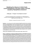 Báo cáo lâm nghiệp: Modelling the influence of winter frosts the development of the stem canker of red oak, caused by Phytophthora cinnamomi