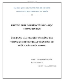 Tiểu luận: Ứng dụng các nguyên tắc sáng tạo trong xây dựng thuật toán tính số bước chân trên Iphone