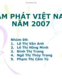 Tiểu luận tài chính quốc tế: Lạm phát Việt Nam năm 2007