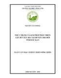 Luận văn Thạc sĩ Phát triển nông thôn: Thực trạng và giải pháp phát triển lợn đen bản địa tại huyện Chợ Đồn, tỉnh Bắc Kạn