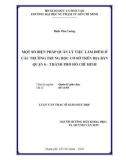 Luận văn Thạc sĩ Giáo dục học: Một số biện pháp quản lý việc làm điểm ở các trường trung học cơ sở trên địa bàn quận 6 – thành phố Hồ Chí Minh
