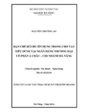 Tóm tắt luận văn Thạc sĩ Quản trị kinh doanh: Hạn chế rủi ro tín dụng trong cho vay tiêu dùng tại ngân hàng Á Châu – CN Đà Nẵng