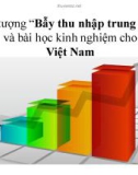 Tiểu luận: Hiện tượng 'Bẫy thu nhập trung bình' và bài học kinh nghiệm cho Việt Nam