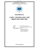 Đề tài Châu Á đương đầu với lý thuyết bộ ba bất khả thi