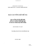 Báo cáo tổng kết đề tài: Định hướng và các giải pháp đổi mới phương pháp dạy học ở các trường trung học phổ thông