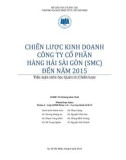 Tiểu luận: Chiến lược kinh doanh công ty cổ phần hàng hải Sài Gòn (SMC) đến năm 2015