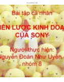 Tiểu luận: Chiến lược kinh doanh của Sony