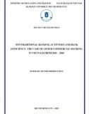 Summary of Phd dissertation Finance and Banking: Nontraditional banking activities and bank efficiency - The case of listed commercial banking in Vietnam from 2011-2019