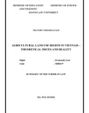 Summary of Phd thesis in Law: Agricultural land use rights in vietnam – Theoretical issues and reality