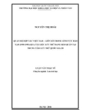 Luận văn Thạc sĩ Lưu trữ học: Quan hệ hợp tác Việt Nam – Liên Xô trong lĩnh vực đào tạo (1950-1991) qua tài liệu lưu trữ đang bảo quản tại Trung tâm lưu trữ Quốc gia III