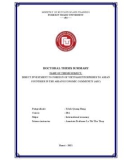 Doctoral thesis summary: Direct investment to foreign of vietnam enterprises to ASEAN countries in the ASEAN economic community (AEC)