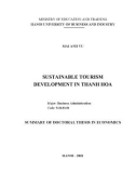 Summary of Doctoral thesis in Economics: Sustainable tourism development in Thanh Hoa