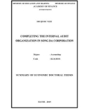 Summary of Economic Doctoral thesis: Completing the internal audit organization in Song Da corporation