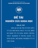 Đề tài khoa học: Mối quan hệ phi tuyến giữa tỷ giá hối đoái thực và các biến số kinh tế cơ bản, bằng chứng thực nghiệm ở Trung Quốc và Hàn Quốc, mở rộng nghiên cứu ở Việt Nam