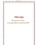 Tiểu luận: Phương thức mua bán và sáp nhập (M&A) của tập đoàn IBM