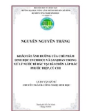 KHẢO SÁT ẢNH HƯỞNG CỦA CHẾ PHẨM SINH HỌC ENCHOICE VÀ SANJIBAN TRONG XỬ LÝ NƯỚC RỈ RÁC TẠI BÃI CHÔN LẤP RÁC PHƯỚC HIỆP, CỦ CHI