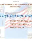 Thuyết trình giáo dục đại học: Giáo dục Hoa Kỳ