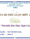 Đề tài: Tìm hiểu đèn thủy ngân cao áp