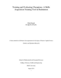 Master's thesis of Applied Science: Training and evaluating champions: a skills acquisition training tool in badminton