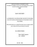 Master minor programme thesis English linguistics: A contrastive analysis of the use of pun in English and Vietnamese advertisements published in men's magazines