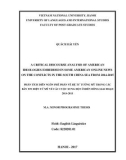 Master minor programme thesis English linguistics: A critical discourse analysis of American ideologies embedded in some american online news on the conflicts in the South China sea from 2014-2015