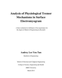 Master's thesis of Engineering: Analysis of physiological tremor mechanisms in surface electromyogram