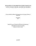 Master's thesis of Engineering: Development of life prediction models for rolling contact wear in ceramic and steel ball bearings