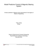 Master's thesis of Engineering: Model predictive control of magnetic bearing system