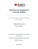 Master's thesis of Engineering: Optimising asset management of community buildings