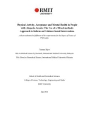 Thesis for the degree of Doctor of Philosophy: Physical Activity, Acceptance and Mental Health in People with Alopecia Areata: The Use of a Mixed-methods Approach to Inform an Evidence-based Intervention