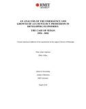 Doctoral thesis of Philosophy: An analysis of the emergence and growth of accountancy profession in developing economies: the case of Sudan 1956 - 2010